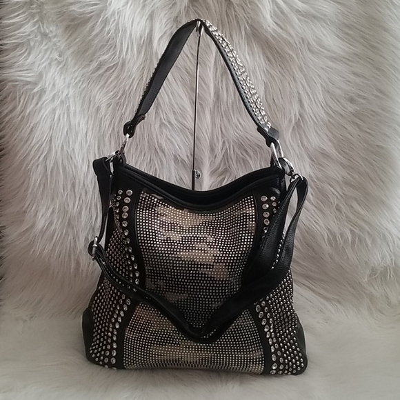 BRILLIANT RHINESTONE CAMO HOBO - Picture 3 of 9